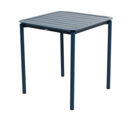 Table Carrée De Terrasse (70x70cm) Bleu Foncé