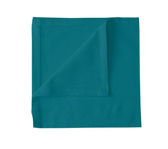 Serviette De Table Unie Et Colorée - 40x40 Cm - Bleu Canard