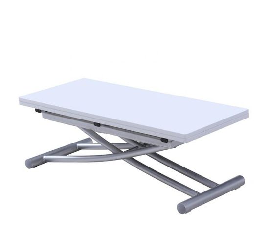 Table Relevable Extensible Colibri Ultra Compacte Laquée Blanc