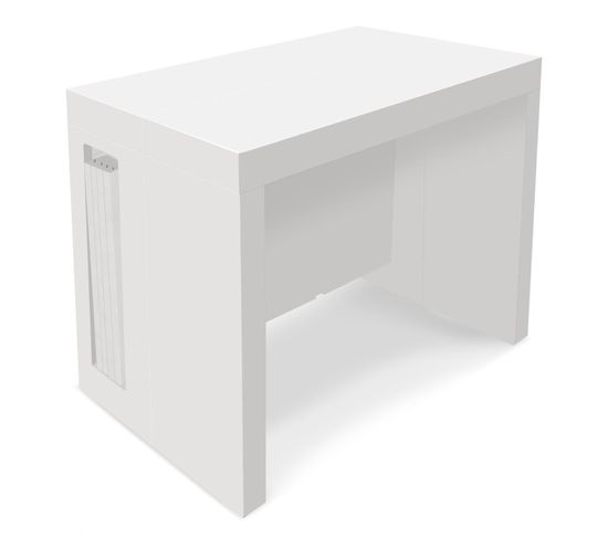 Table Console Extensible Loki Blanc Laqué