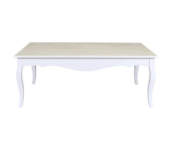Table Basse Rectangulaire Blanche - Clemence