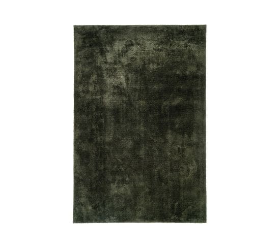 Tapis Doux À Poils Ras Vert 160x230cm - Bloom
