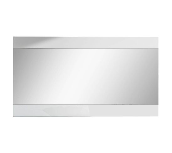 Miroir Longueur 150cm  Laqué Brillant Blanc - Columbus / Alyssa