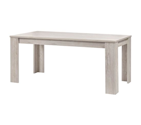 Table Rectangulaire 180cm Effet Bois Grisé - Galdric