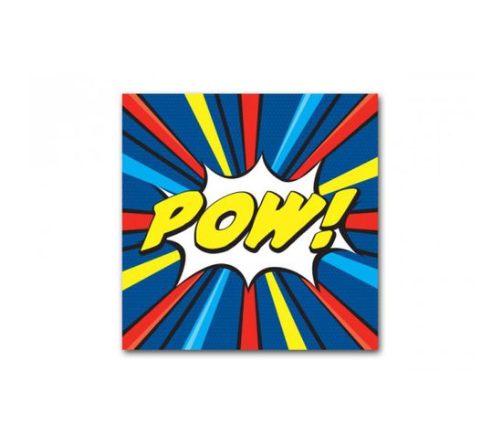 Tableau Pop Art Multicolore Pow 50x50