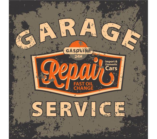 Tableau Vintage Garage Repair Service 50x50