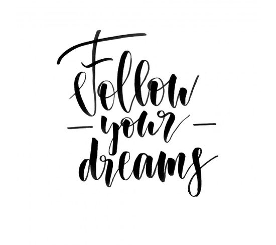 Tableau Quotes Follow Your Dreams 60x60