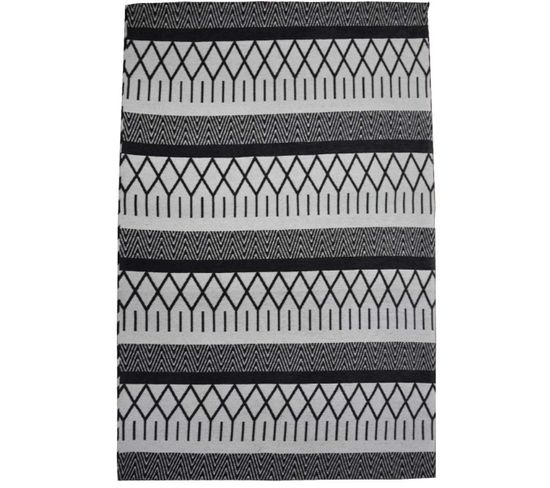 200x290 Tapis Design Et Moderne Rectangulaire Panata Noir