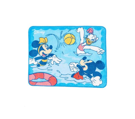 55x70 Tapis De Salle De Bain Rectangulaire Mickey Pool Bleu