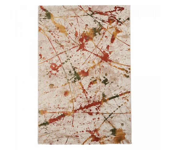 120x170 Tapis Design Rectangulaire Abtract Style Multicolore