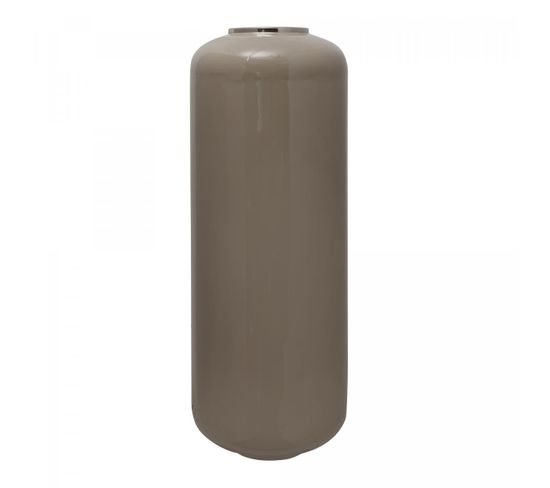 Vase 30x30 Oe Taupe, Argent
