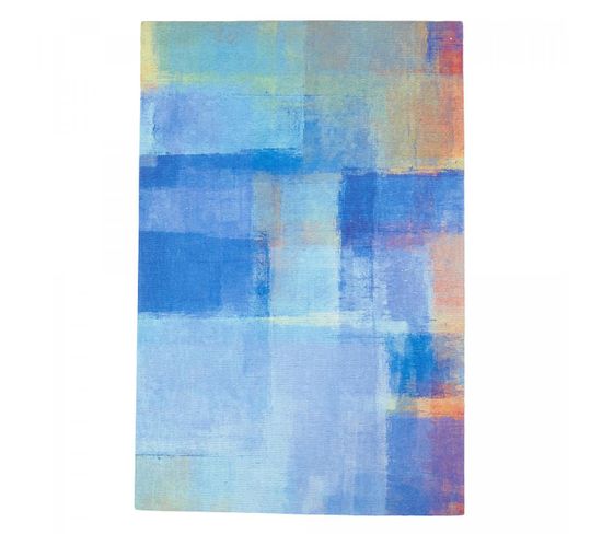 Tapis Exterieur 120x180 Homan Bleu, Jaune, Orange