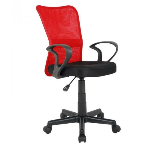 Chaise De Bureau Mio Rouge/noire