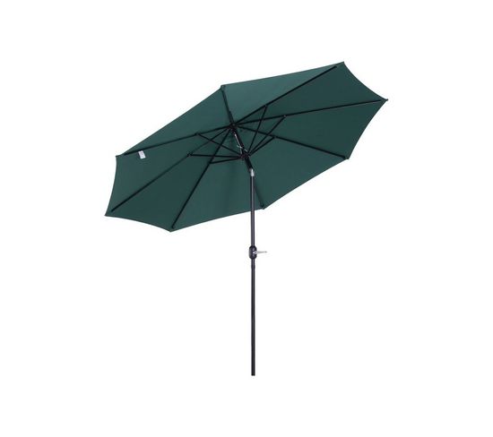Parasol Rond Umbrella Inclinable Diamètre 300cm Vert
