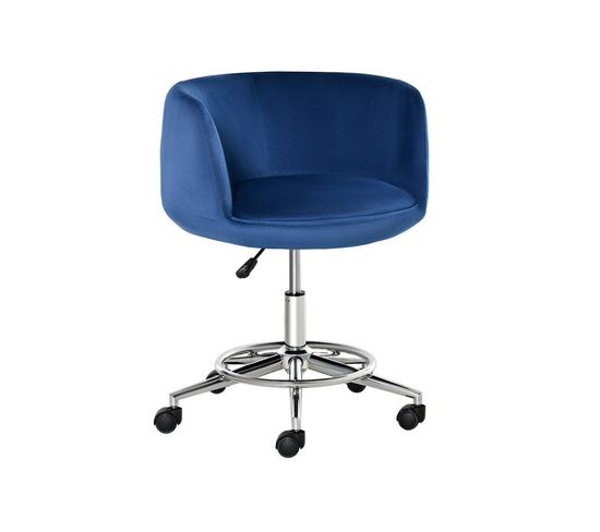 Chaise De Bureau Design Wheel Bleu Roi