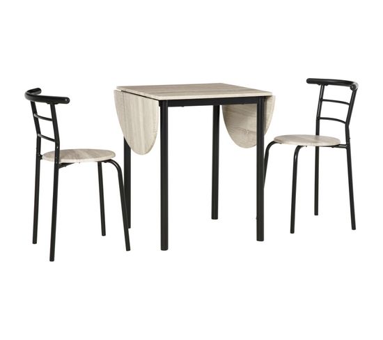 Ensemble Table Et Chaises Laura Style Industriel