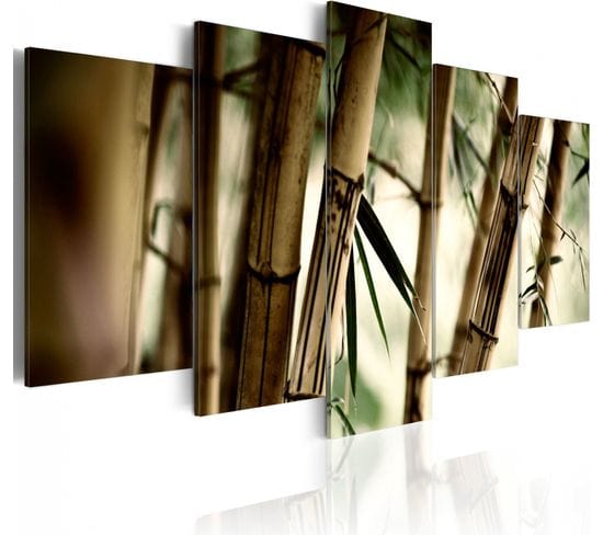 Tableau Forêts De Bambous 200 X 100 Cm Vert