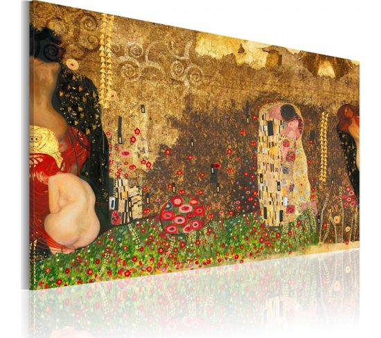 Tableau Inspiration Gustav Klimt 60 X 40 Cm Multicolore
