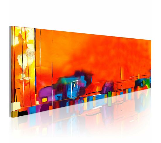 Tableau Toile Intissée Multicolore 120x40cm