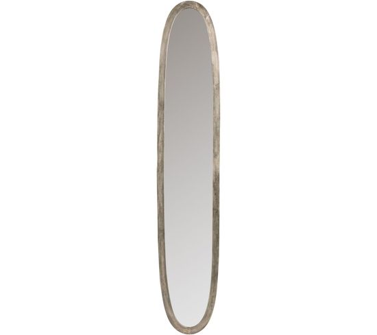 Miroir Gris Aluminium 179,5x33,5x2,5cm