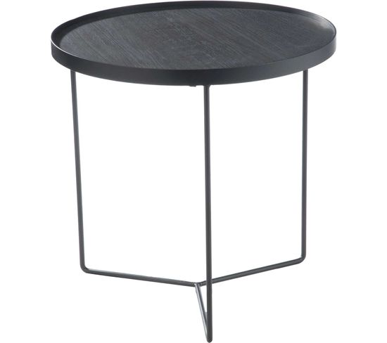 Table Gigogne Gris Métal 50,5x50,5x50cm
