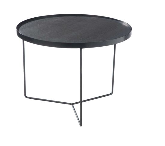 Table Gigogne Gris Métal 60x60x45cm
