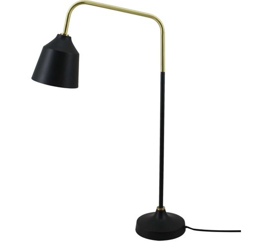 Lampe De Table Cuivre Noir 18x47x69cm