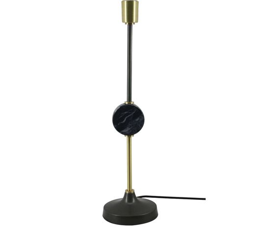 Lampe De Table Cuivre Noir 15x15x58cm