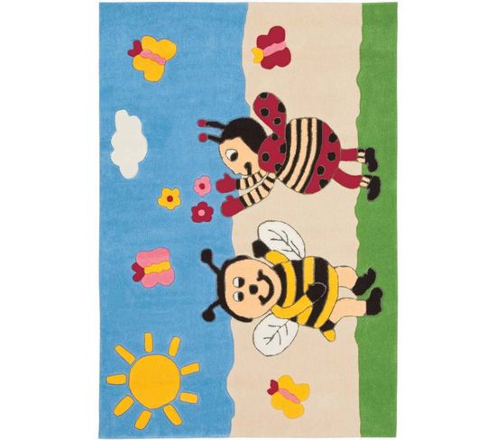 Tapis Joy 4091 Multicolore Bumblebee 110 X 160 Cm Beige