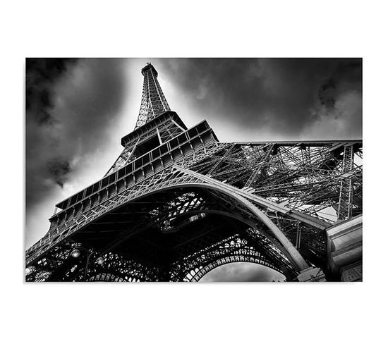 Tableau Tour Eiffel 120 X 80 Cm Noir
