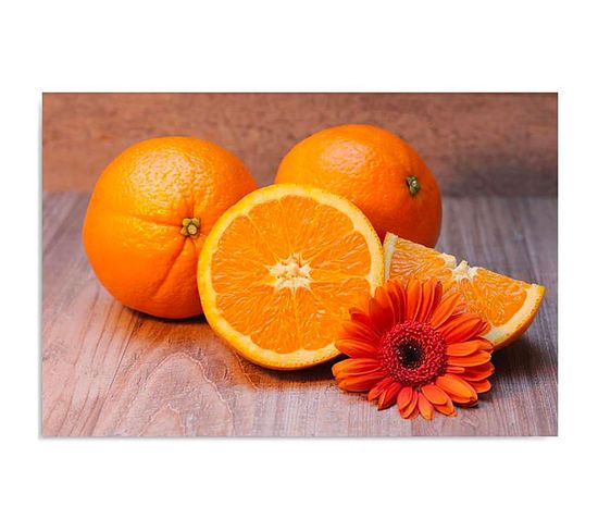 Tableau Des Oranges 70 X 50 Cm Orange