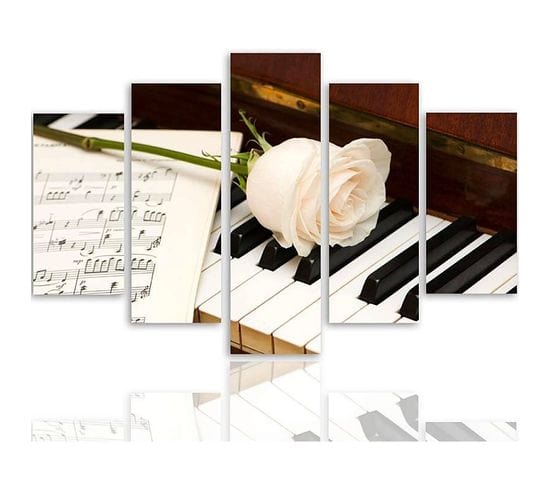 Tableau Piano 200 X 100 Cm Blanc