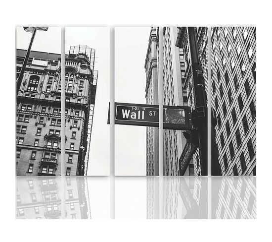 Tableau Wall Street 300 X 140 Cm Noir