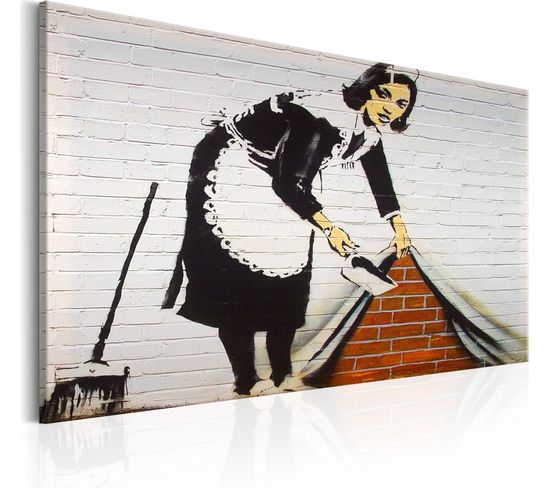 Tableau Femme De Ménage À Londres Par Banksy 120 X 80 Cm