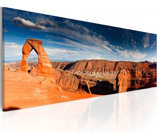 Tableau Panorama Du Grand Canyon 135 X 45 Cm Orange