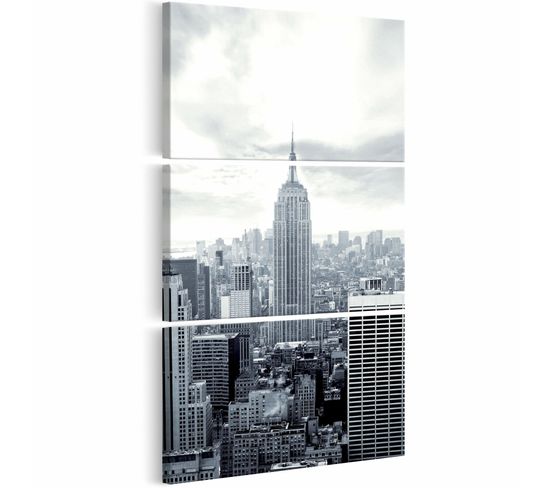Tableau New York Empire State Building 60 X 120 Cm Noir