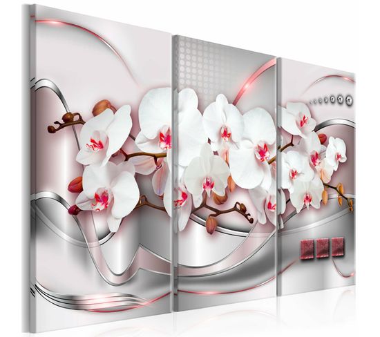 Tableau Merveilleuses Orchidées Je 120 X 80 Cm Blanc