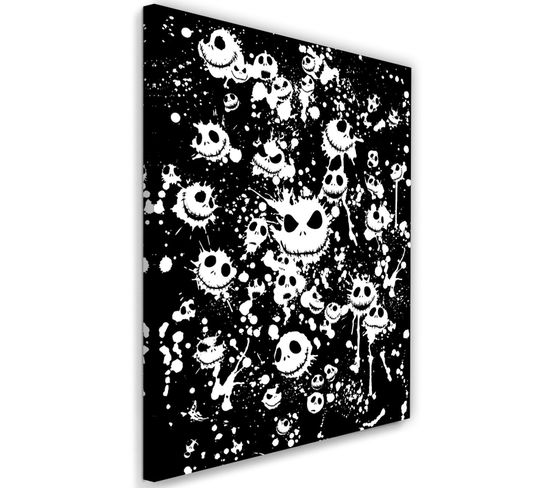 Tableau Décor D'image Abstraite 70 X 100 Cm Noir