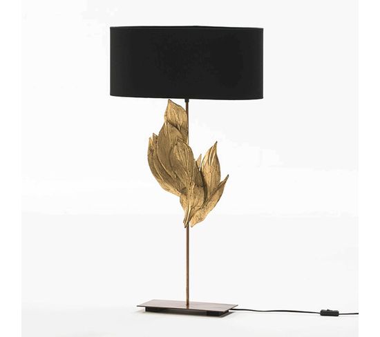 Lampe De Table Métal Noir 30x15x76cm