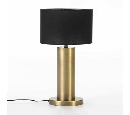 Lampe De Table Métal Or 20x20x40cm