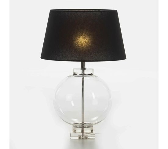 Lampe De Table Métal Transparent 30x30x47cm