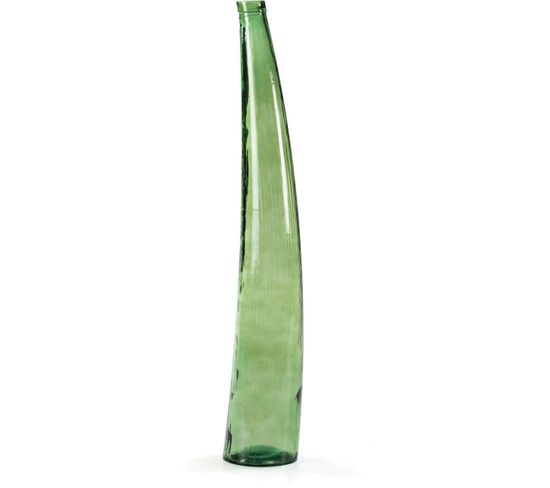 Vase Verre Vert 22x22x120