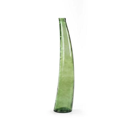 Vase Verre Vert 22x22x100
