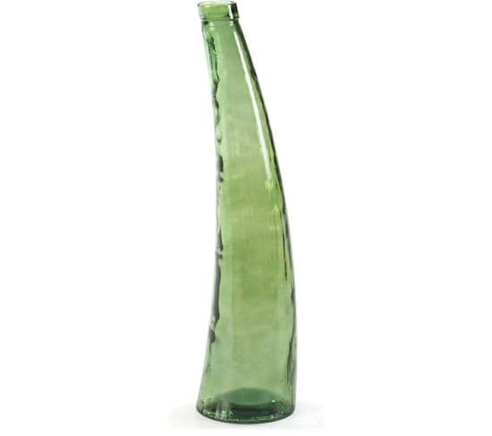 Vase Verre Vert 22x22x80