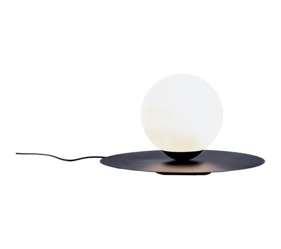Lampe De Table Acier Stabilisé Noir 40x40x24,5cm