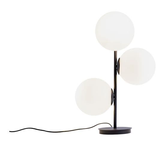 Lampe De Table Acier Stabilisé Noir 22x42x52cm