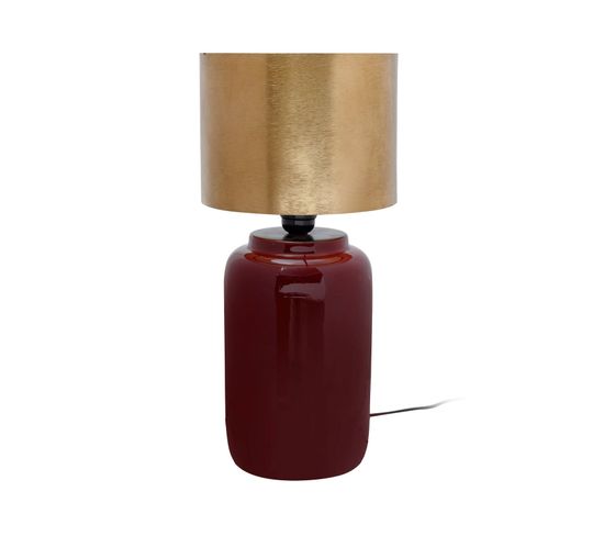 Lampe De Salon Prune, Or 21x21x43,5cm