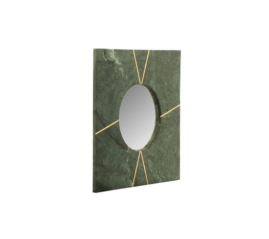Miroir Mural Carré Vert 41x41x2cm