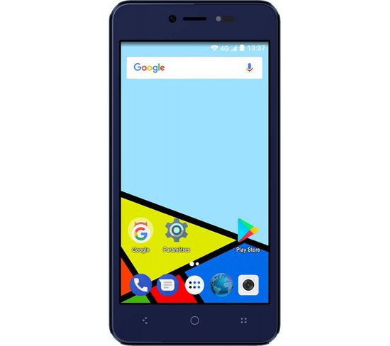 Smartphone  Easy Feel - Android 7.0 - 4g - Ecran 5'' - Double Sim - 16go, 1go Ram - Bleu