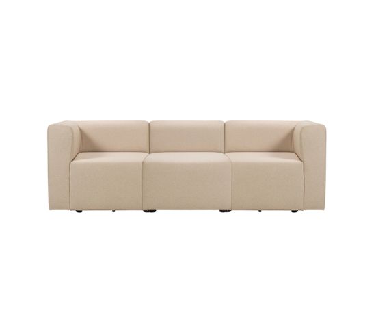 Pinot - Canapé Droit Modulable 4 Places En Tissu, Made In France - Beige